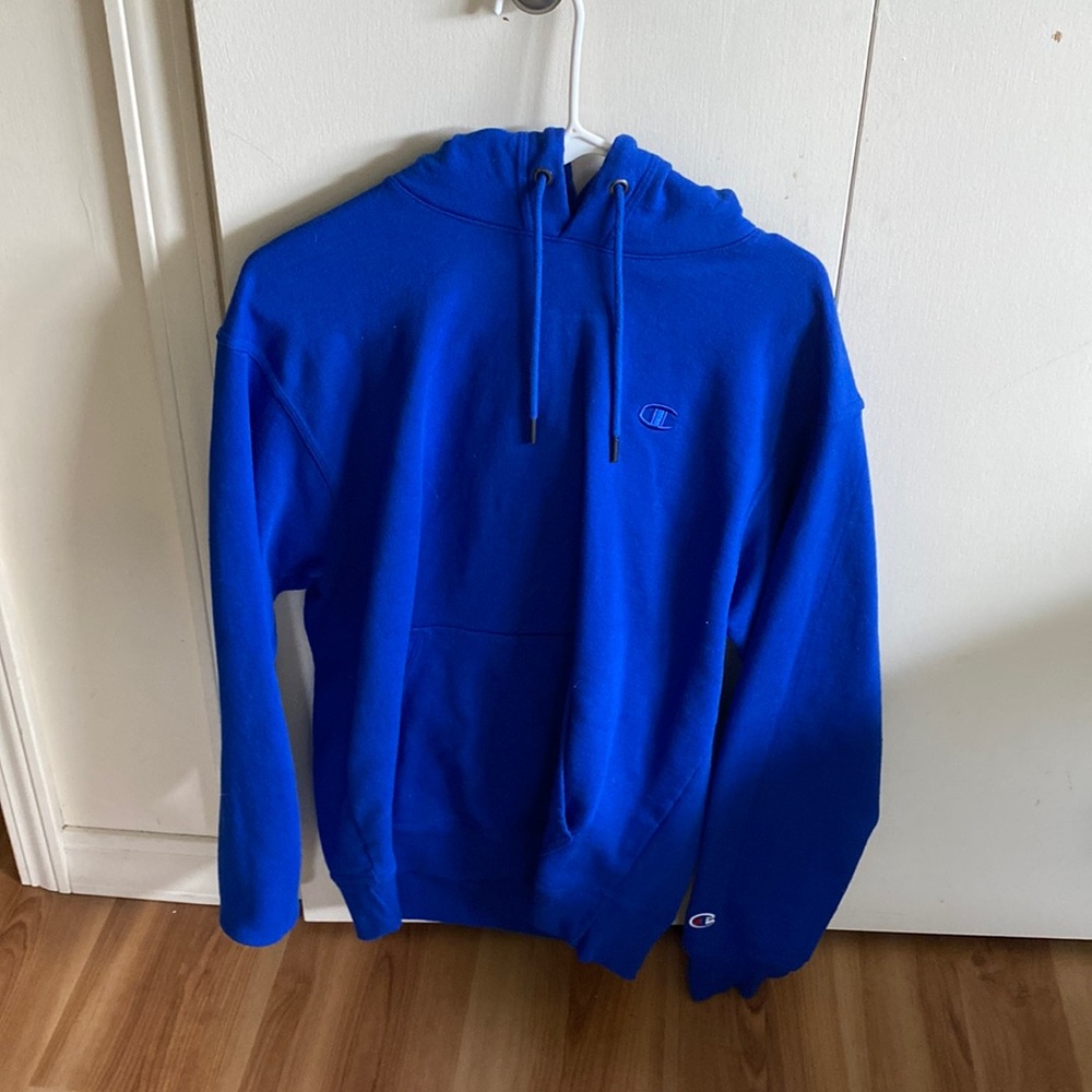 CHAMPION blue hoodie